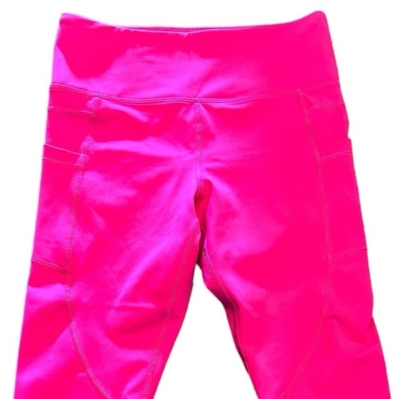 Zyia active hot pink cropped capri pocketed leggings 6-8 - Picture 4 of 7